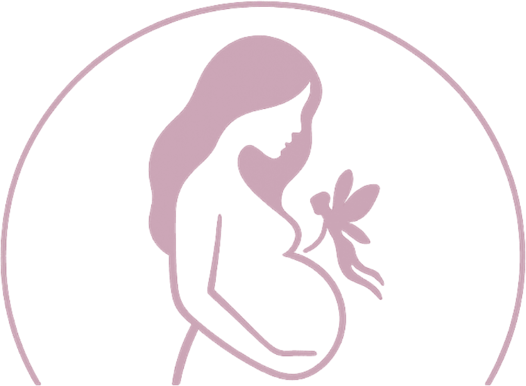סמל Belly & Baby בצבע ורוד